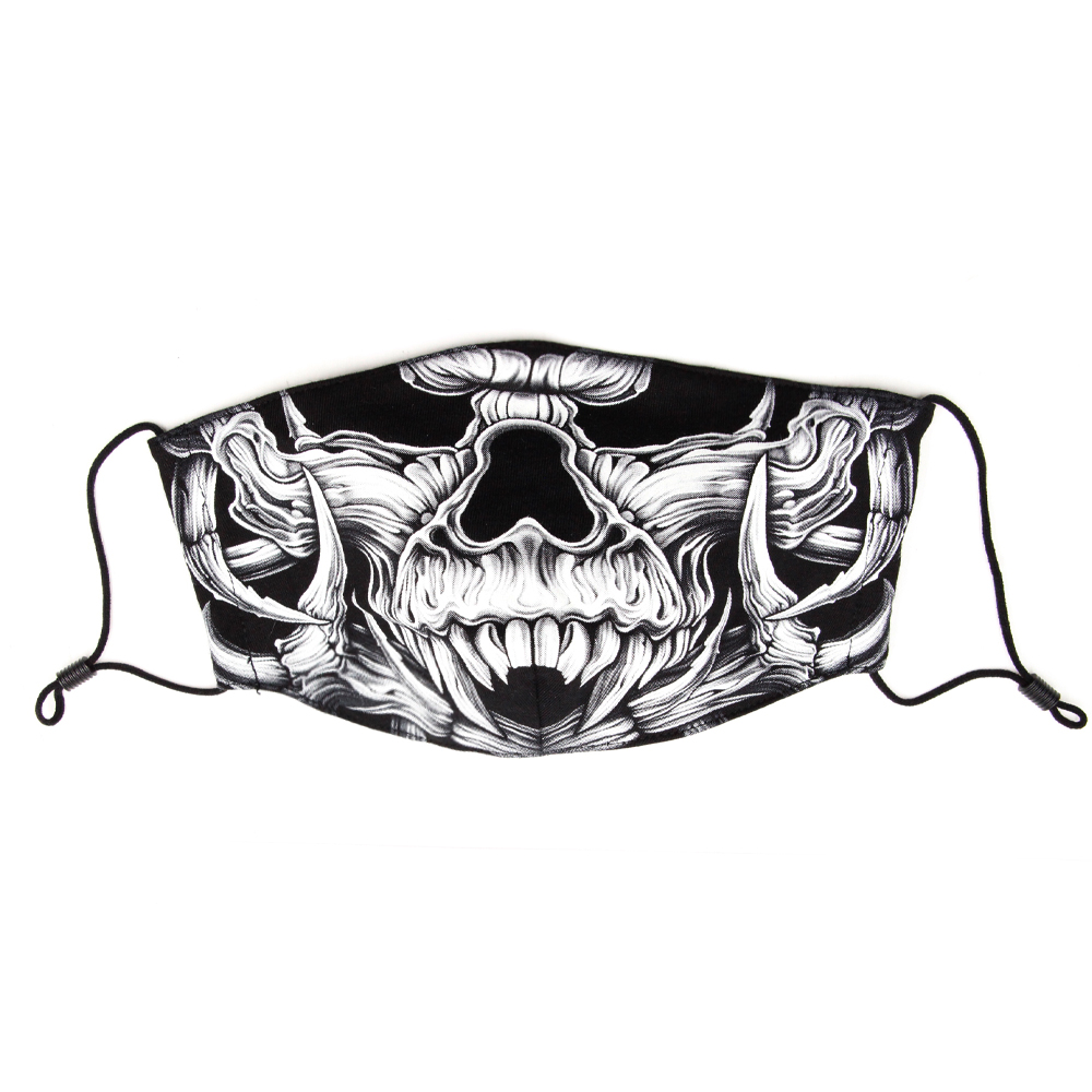 Mask with Death Skull print
