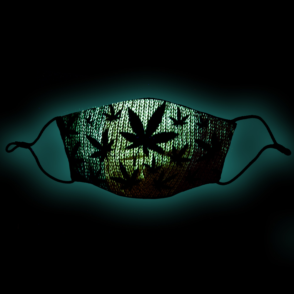 Mask with Weed print