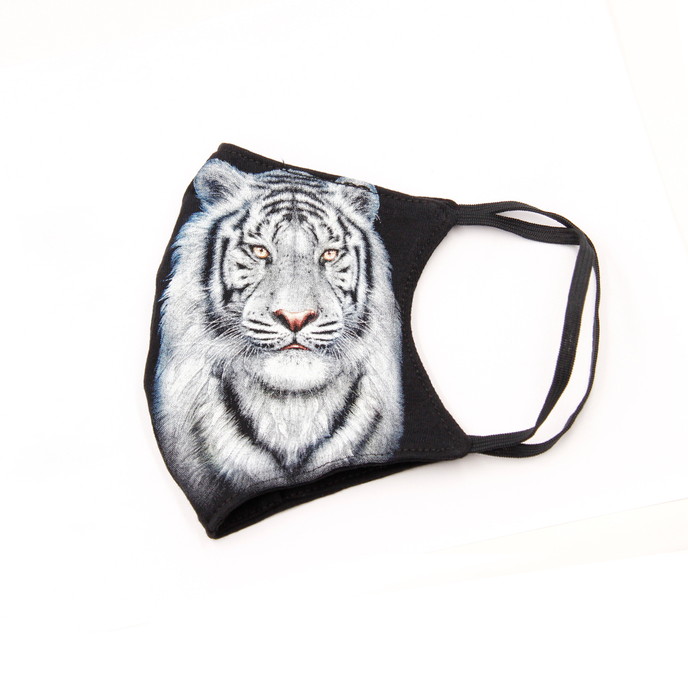 Print mask with White Tiger