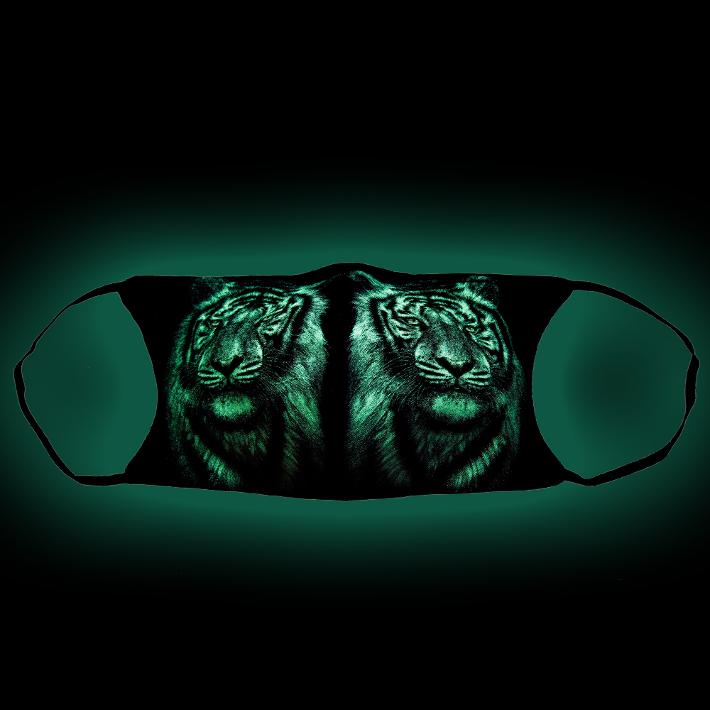 Print mask with White Tiger