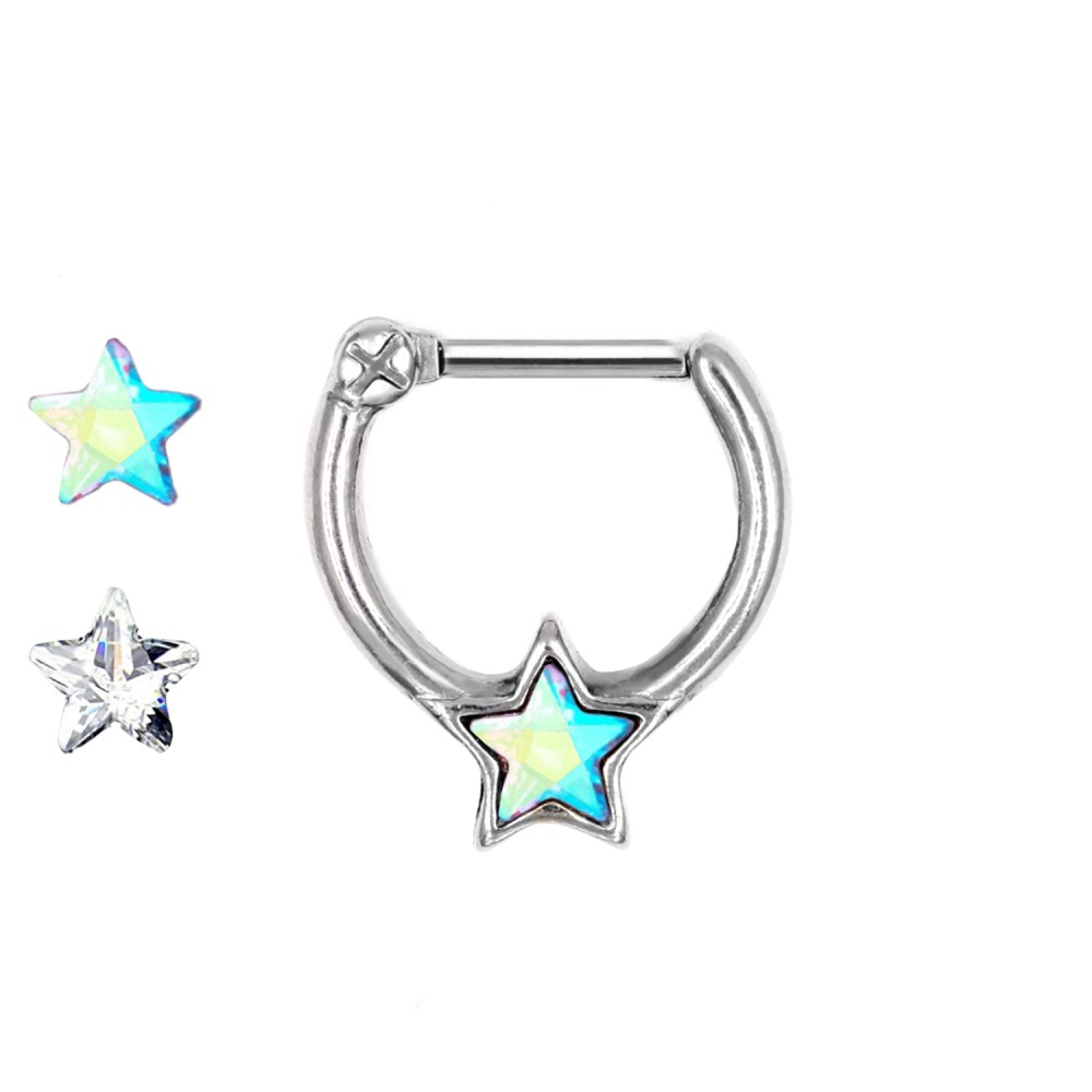 Clicker with Star-Shaped Crystal