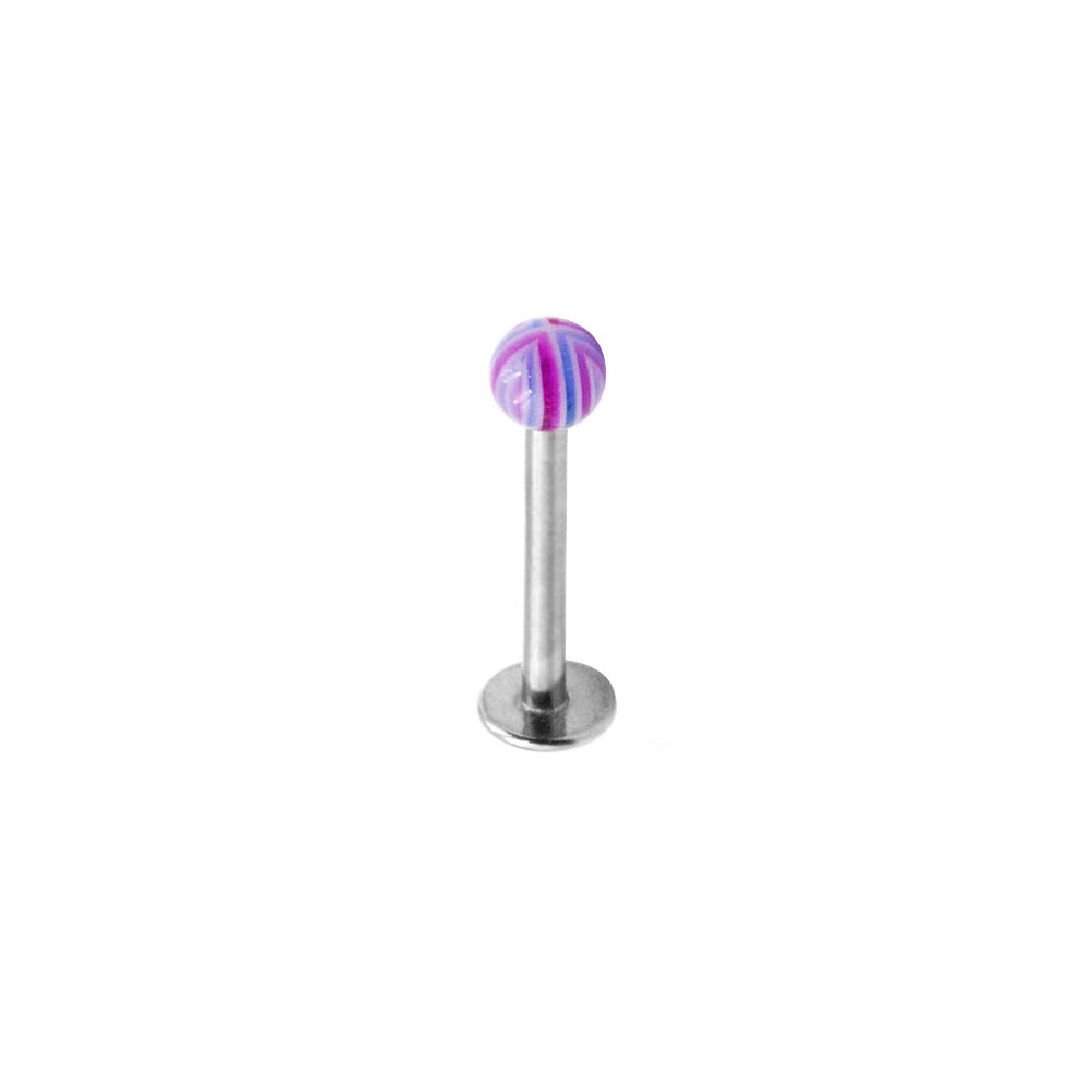 Labret with Violet Ball