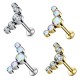 Studs Cartilage Swing - 5 crystals