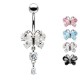 Piercing Navel Butterfly with Crystal