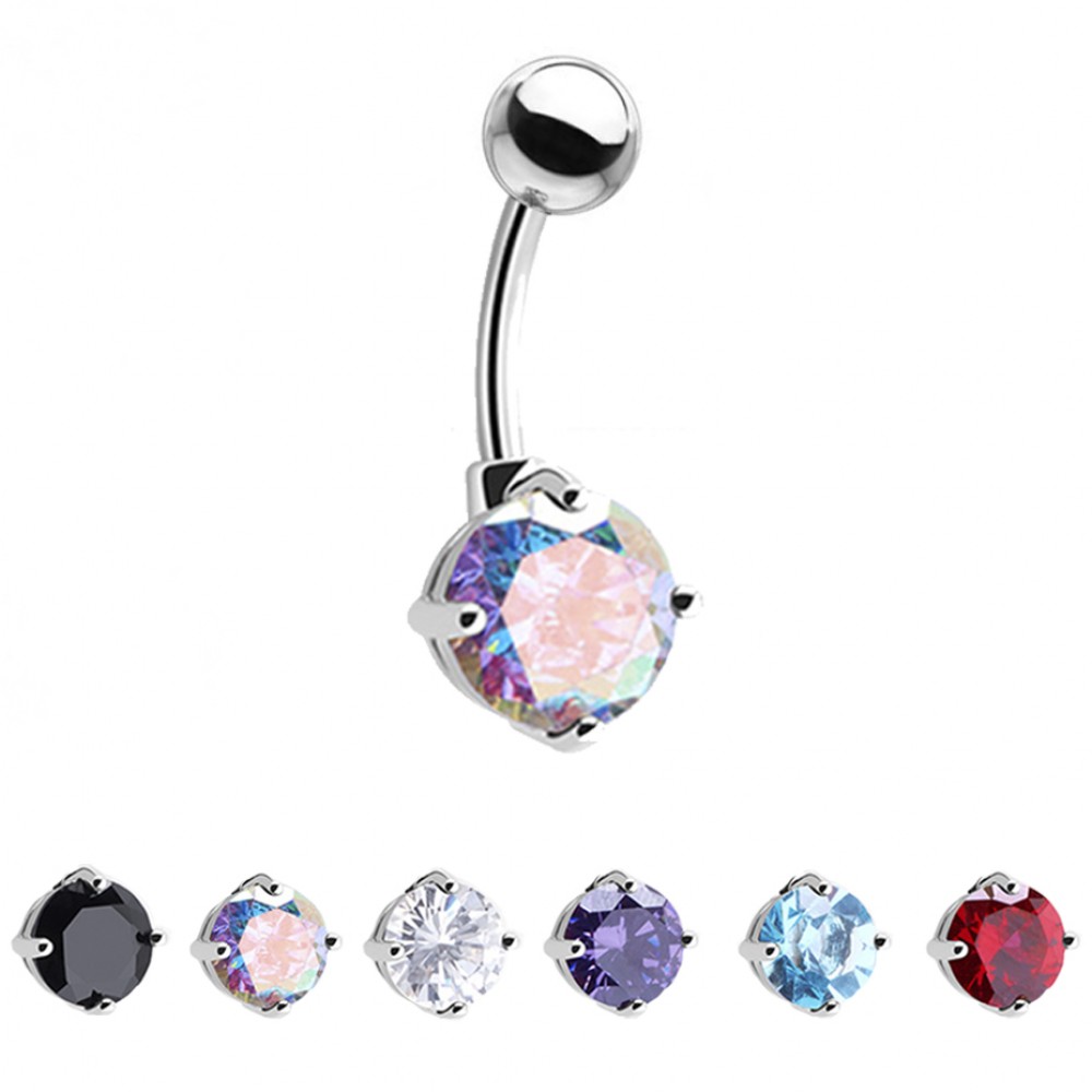 Piercing Navel Ball with Crystal