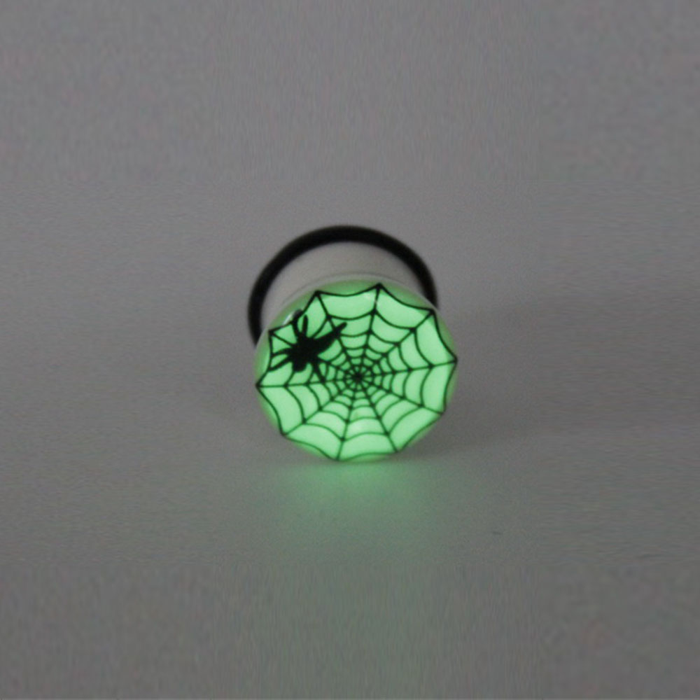 Plug Noctilucent with Spiderweb