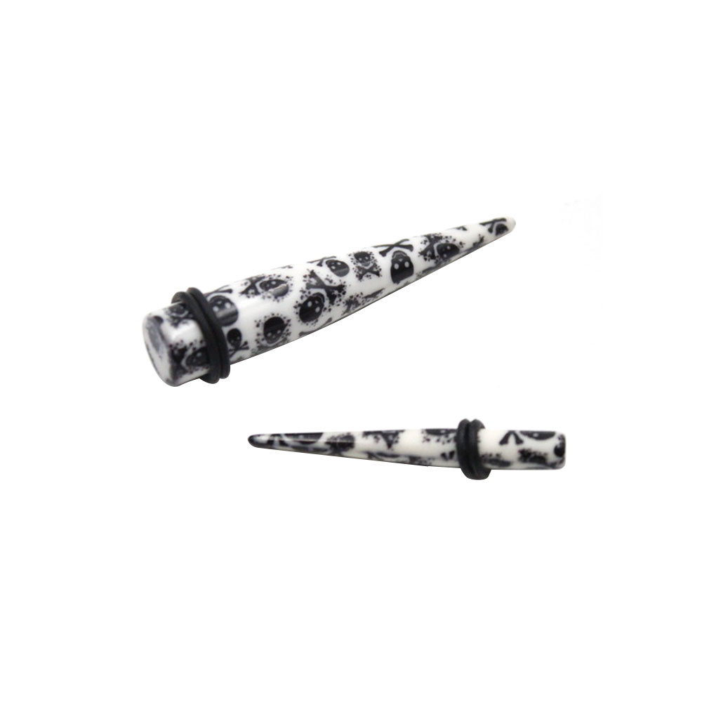 Expander White with Skulls