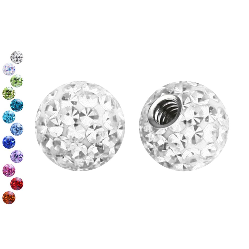 Crystal Ball for Piercing of Different Colors