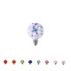 Dermal Anchor Resin Micro Ball with Crystals