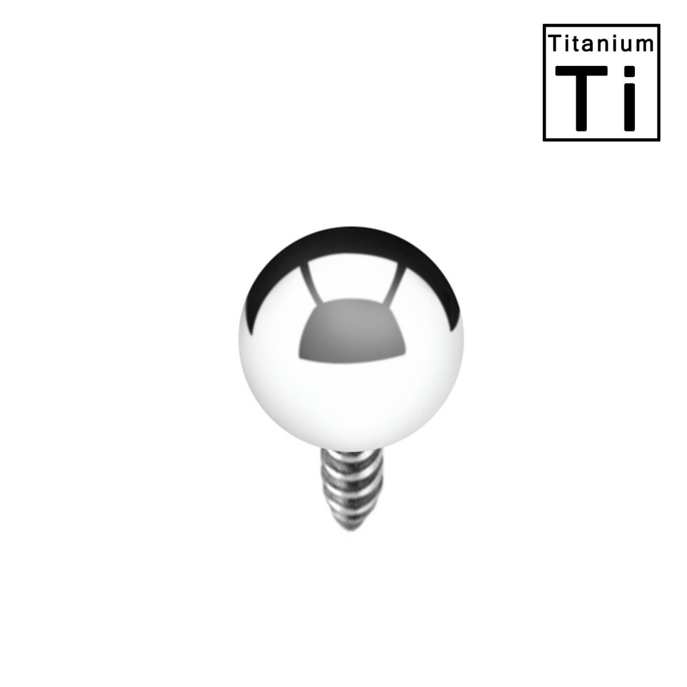 Titanium Ball with External Thread