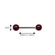 Barbell Red balls with Black Texture