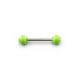 Barbell Black Balls with White Star