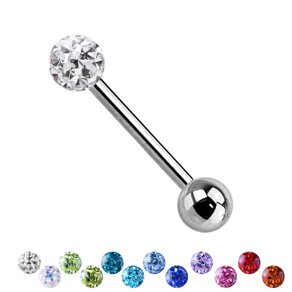 Barbell Multi-Crystal with Resin