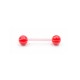 Barbell Acrylic Red Balls