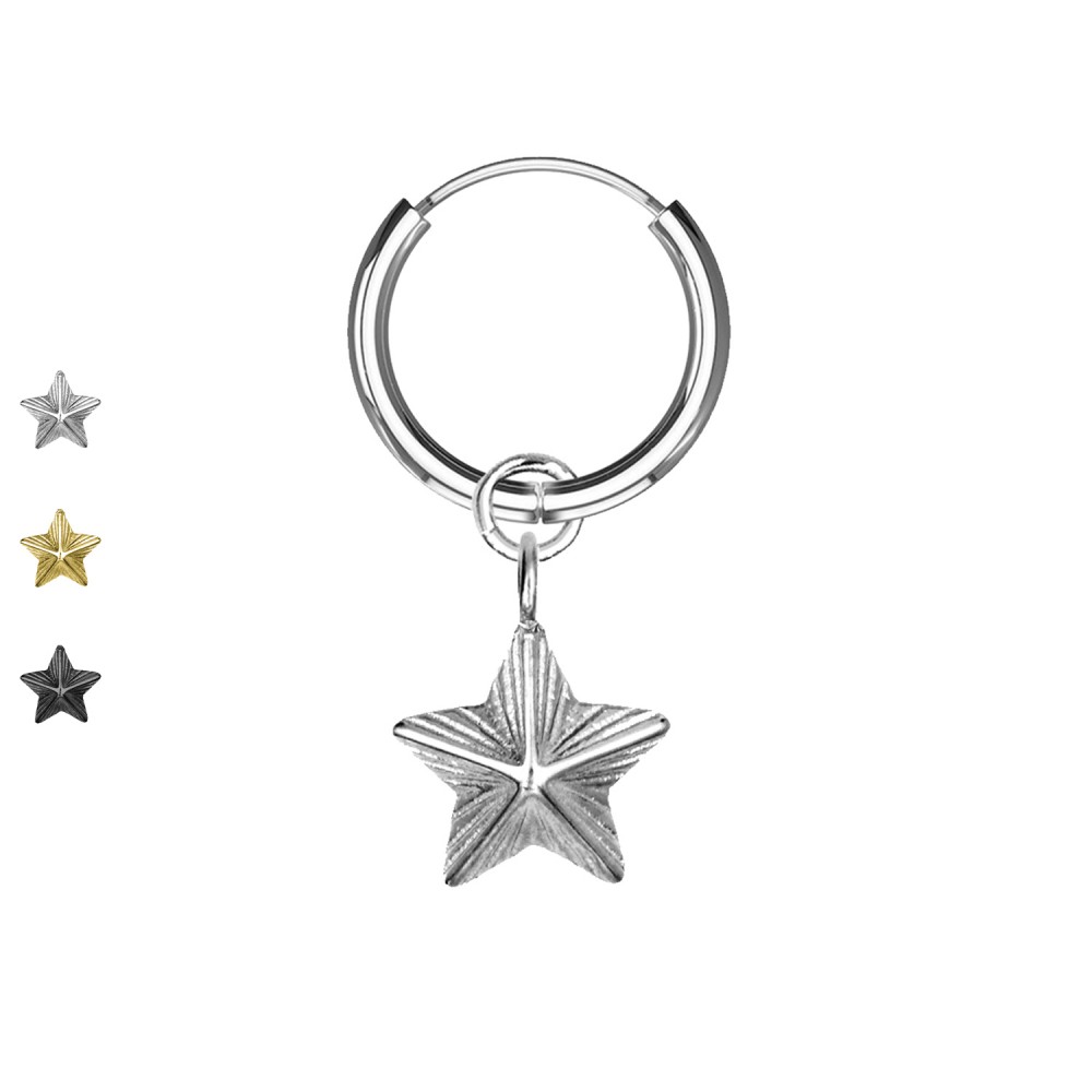Ear Piercing Ring Basic with Star