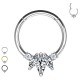 Ear Piercing Ring Basic with Crystals