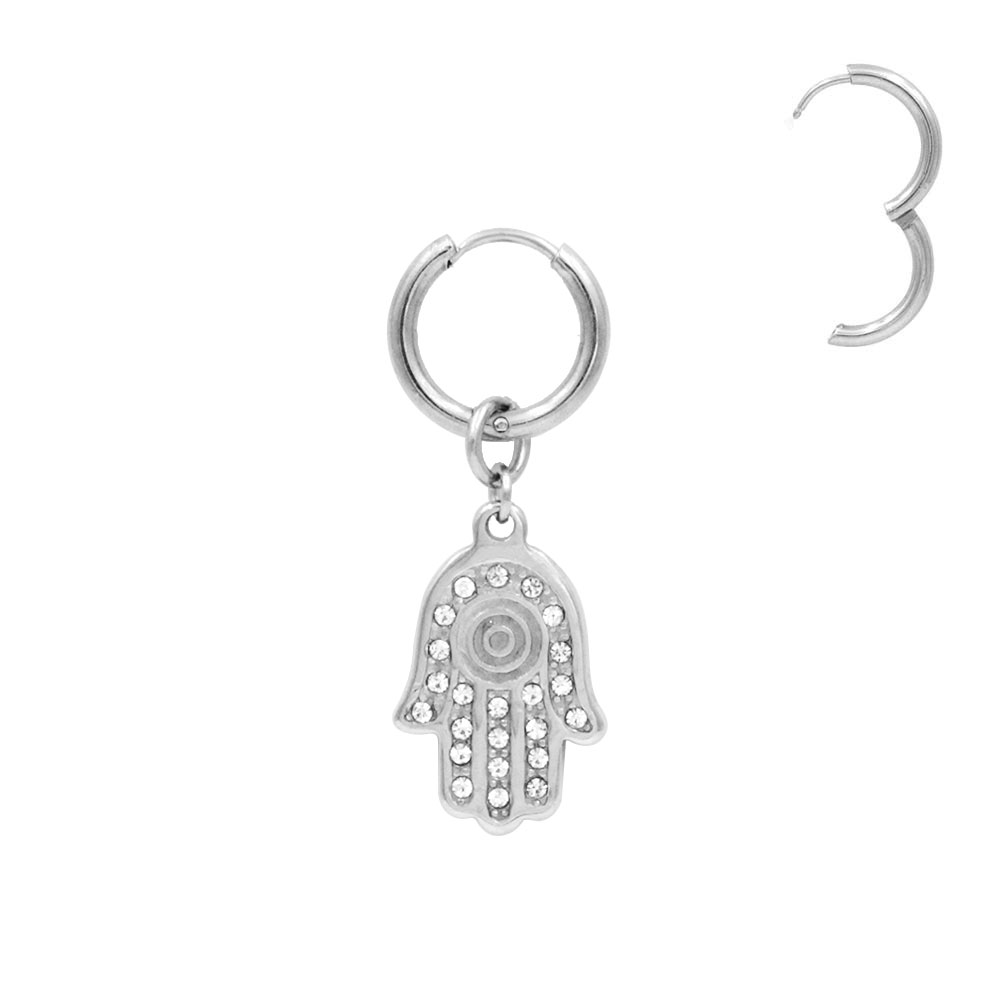 Earring with Hand Pendant