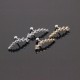 Cartilage Earrings in Steel with Crystals