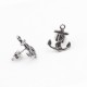 Earrings Anchor Silver in Stainless Steel Ideal Gift