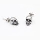 Earrings  Skull Silver