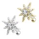 PO-341 Cartilage Studs Polar Star with Crystals