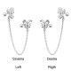 Helix/Tragus Barbell of Butterfly with Chain