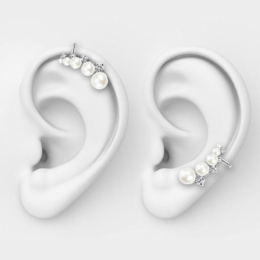 Ear Piercing with Pearls