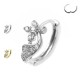 Ear Piercing Quatrefoil with Crystals