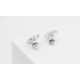 925 Silver Snowflake earrings with crystals