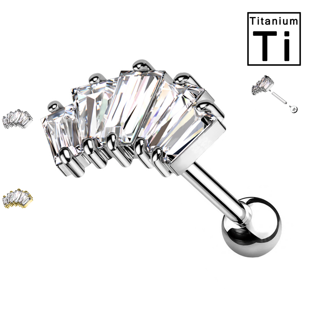 Piercing Crystal in titanium