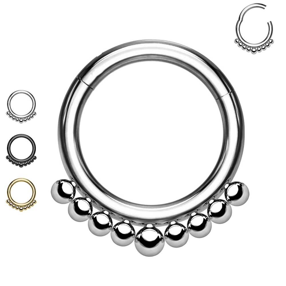 Septum Ring with Beads