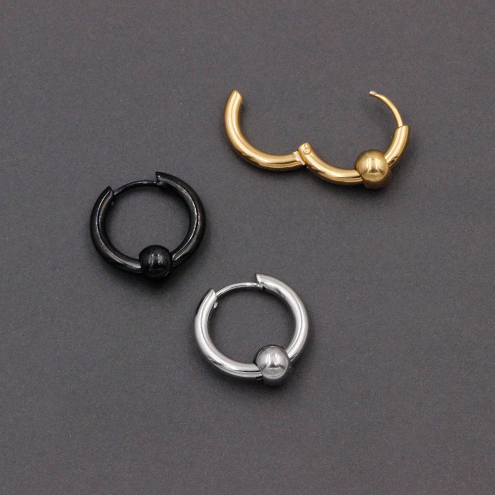 Circle Earring with Ball
