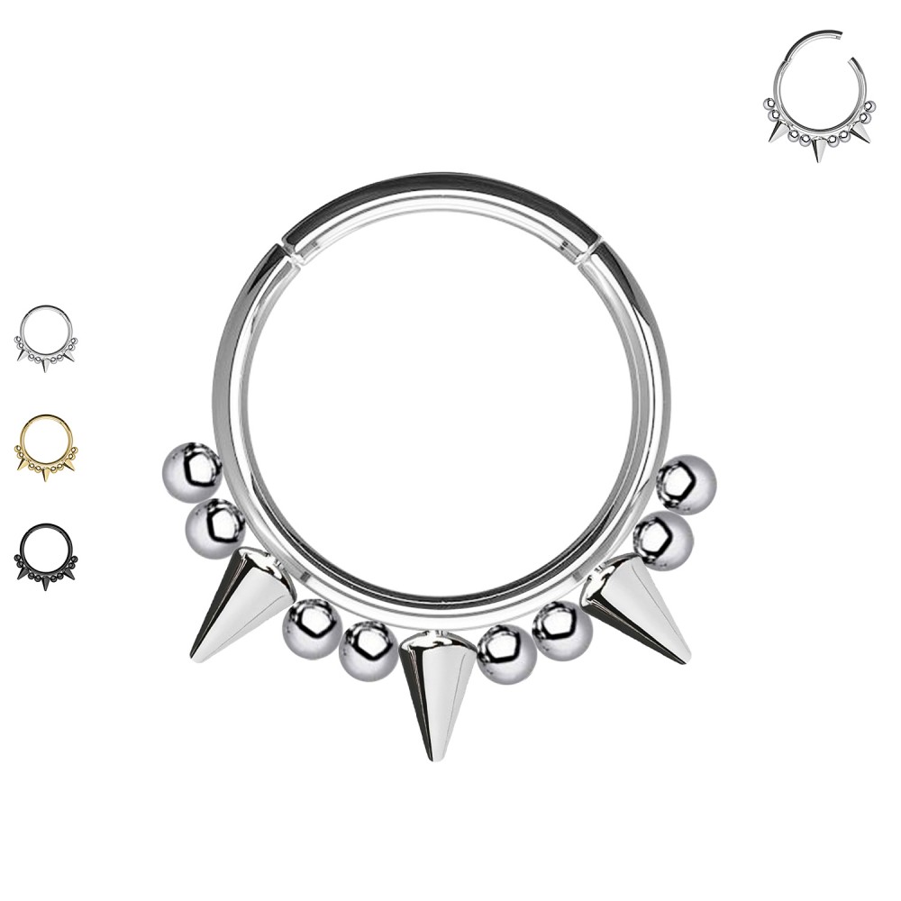 Piercing Ring with Studs and Balls