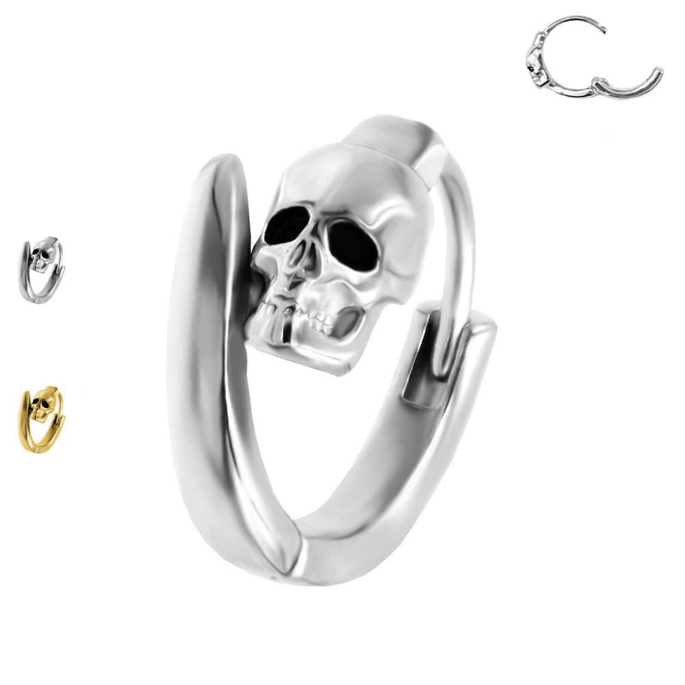 Piercing Ring with Skull