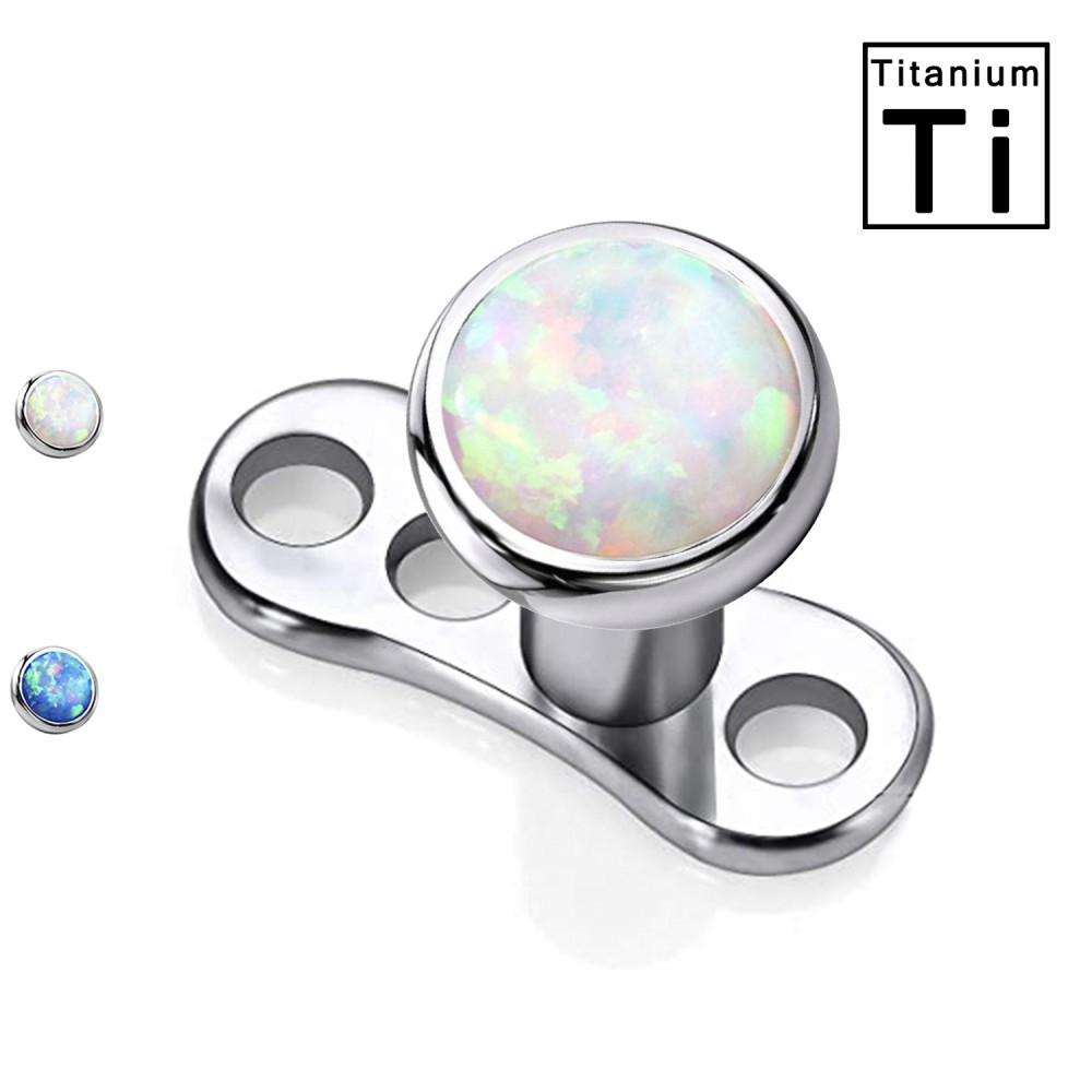 Dermal Anchor with Opal
