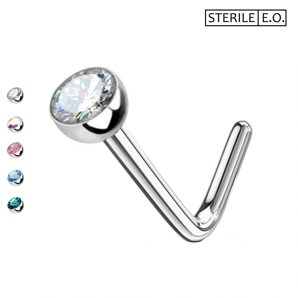 Stud Nose with Crystal